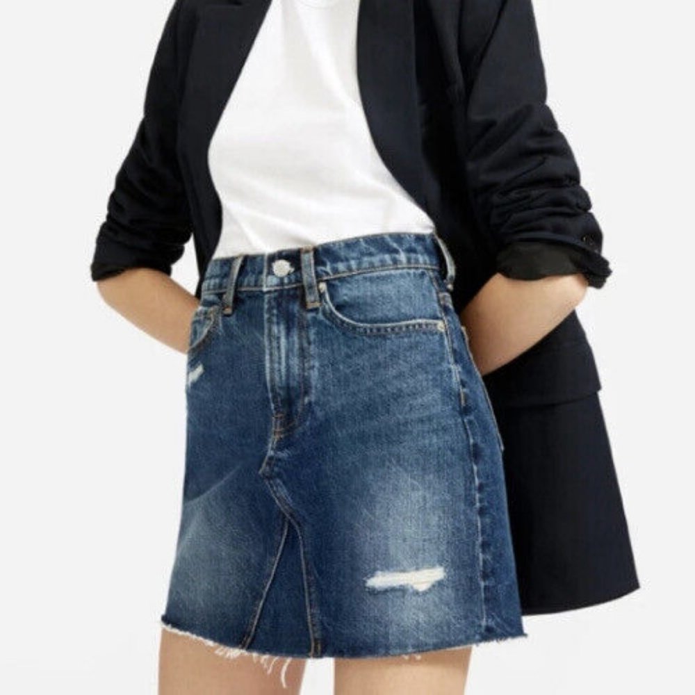 The Reconstructed Denim Skirt